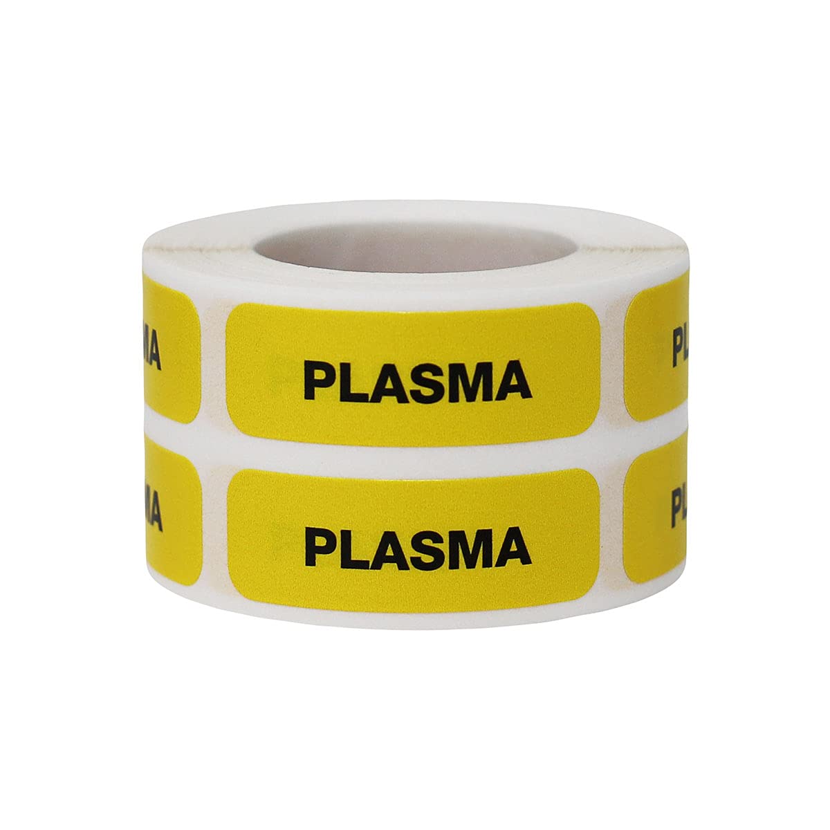 Plasma Medical Healthcare Labels, 0.5 x 1.5 Inch Rectangle, 500 Total per Roll