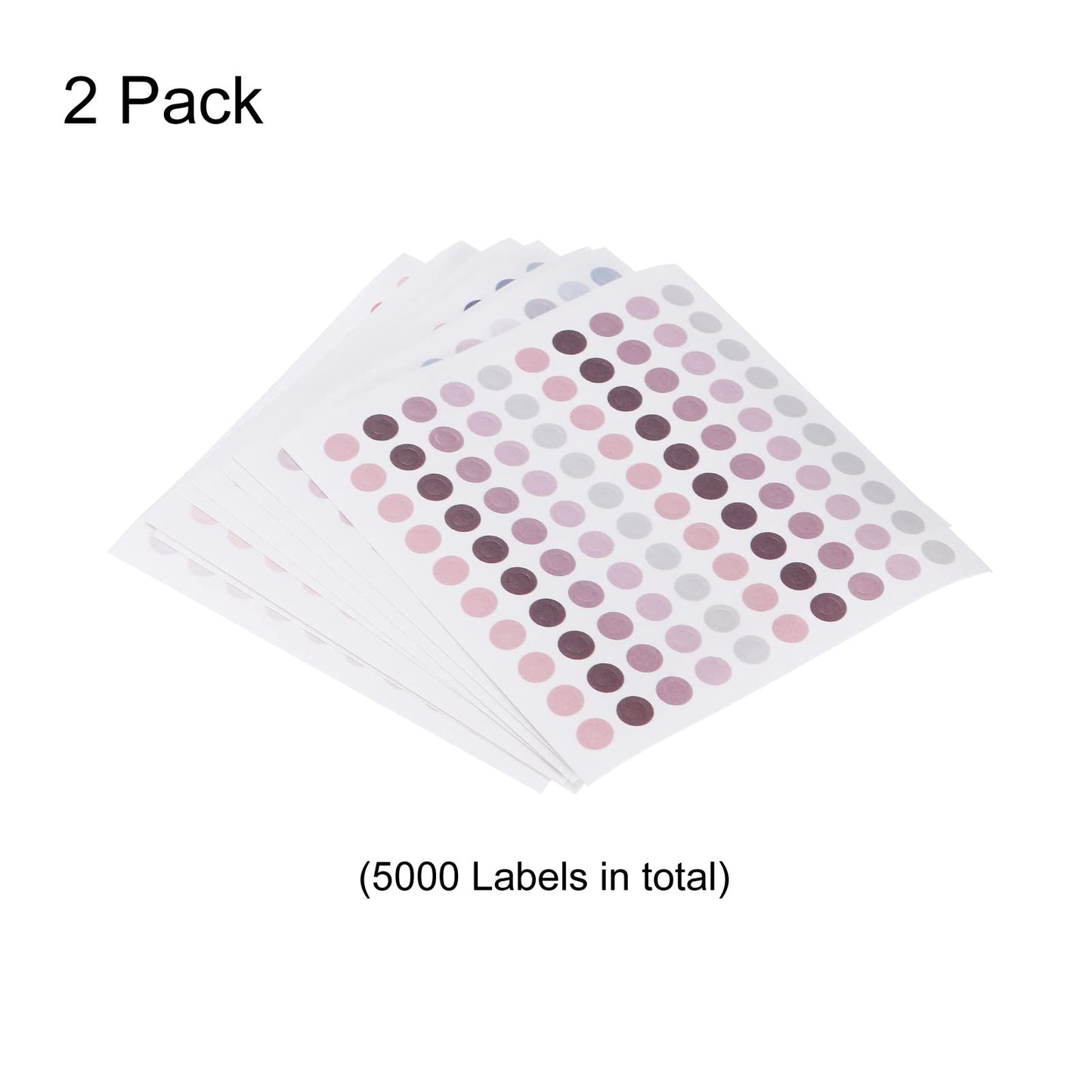 PATIKIL 10000 Dots 4mm Washi Dots Round Labels Colored Coding Sticker Sheet Self-Adhesive for Home Office 10 Colors 100 Each