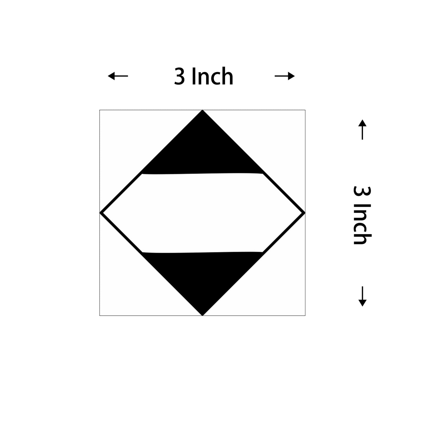 ORM-D Shipping Labels 3×3 Inch Diamond Limited Quantity of Dangerous Goods Stickers - 200 Stickers Per Roll 3 Inch 1 Roll