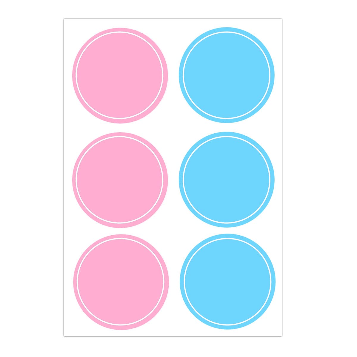 2" Round Label Color-Code Circle Dot Stickers,Homemade Canning Labels for Jars,Inventory Garage Sale Office School Labels 252 Pcs(Pink Blue)
