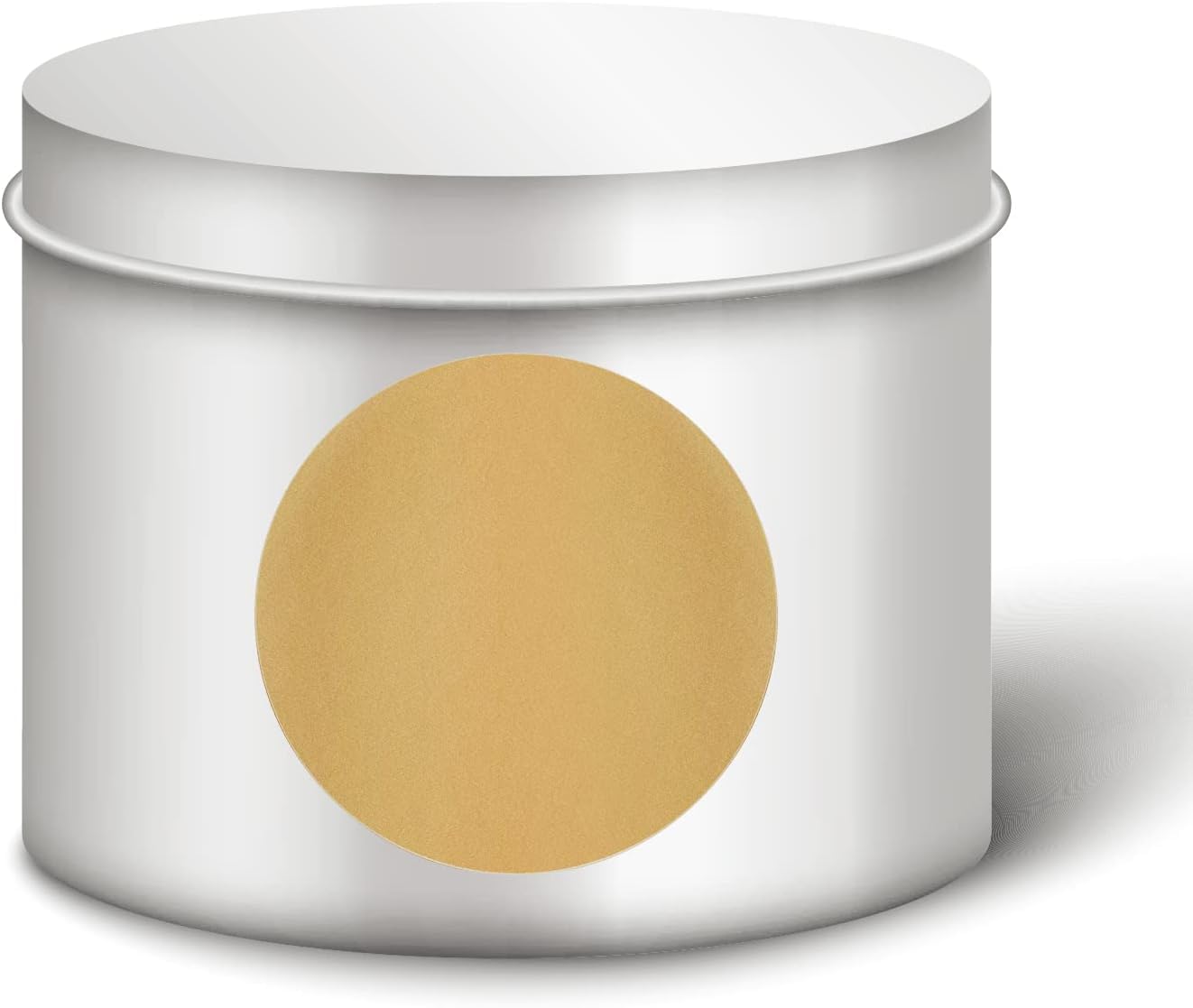 (1pcs) Natural Brown Kraft Stickers (500 Per Roll) - Round Blank Stickers (Permanent Adhesive) for Store Owners, Crafts, Organizing, Jar and Canning Labels (38mm) 38mm