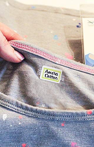 Clothing Labels, Name Labels, Washer and Dryer Safe, No-Iron, Labels for Daycare, Washable, Write-On, Made in The USA, Highlighter" Design, Set of 1 "Highlighter", Set of 1