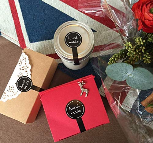 20 Sheets(200 Pcs) Food Retail Package Seal Self Adhesive Paper Sticker Labels Sealing Stickers Tamper Evident Decorative Labels for Handmade Baking Craft Arts and More