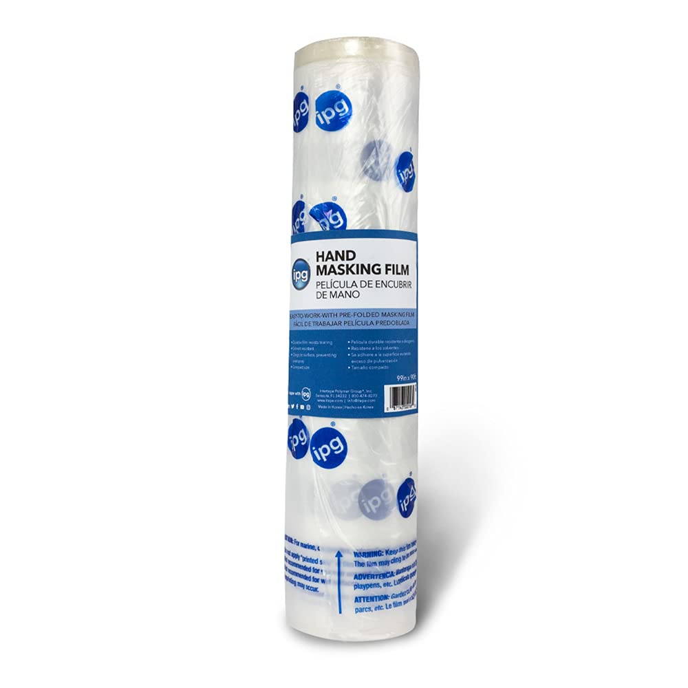 IPG Hand Masking Film, 99" x 90 ft, Clear (Single Roll)