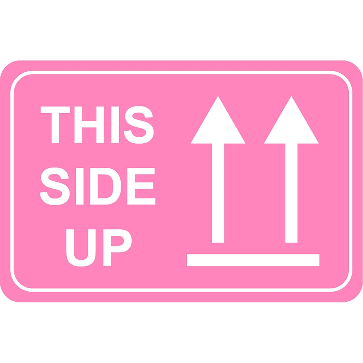 2"x3" 200 PCS Pink This Side Up Labels Stickers Shipping Mailing Cartons Adhesive Labels-Poskornwel