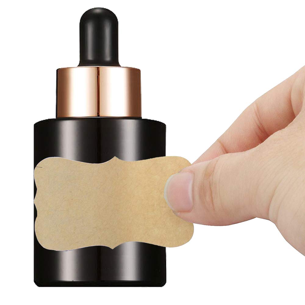 320pcs,Stickers Labels Fancy Kraft Paper,for Essential Oil Bottle, Spice Bottle, Glass, Cups, Containers, Canisters 10 Sheets of Labels, 320pcs