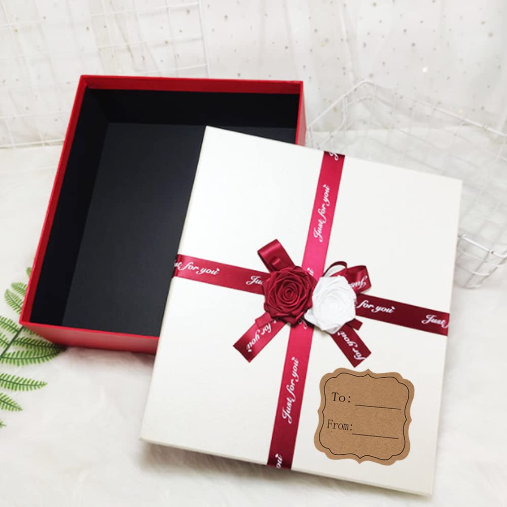 Natural Brown Kraft to and from Present Tag Stickers,2 Inch Gift Tags Label,300 Pcs