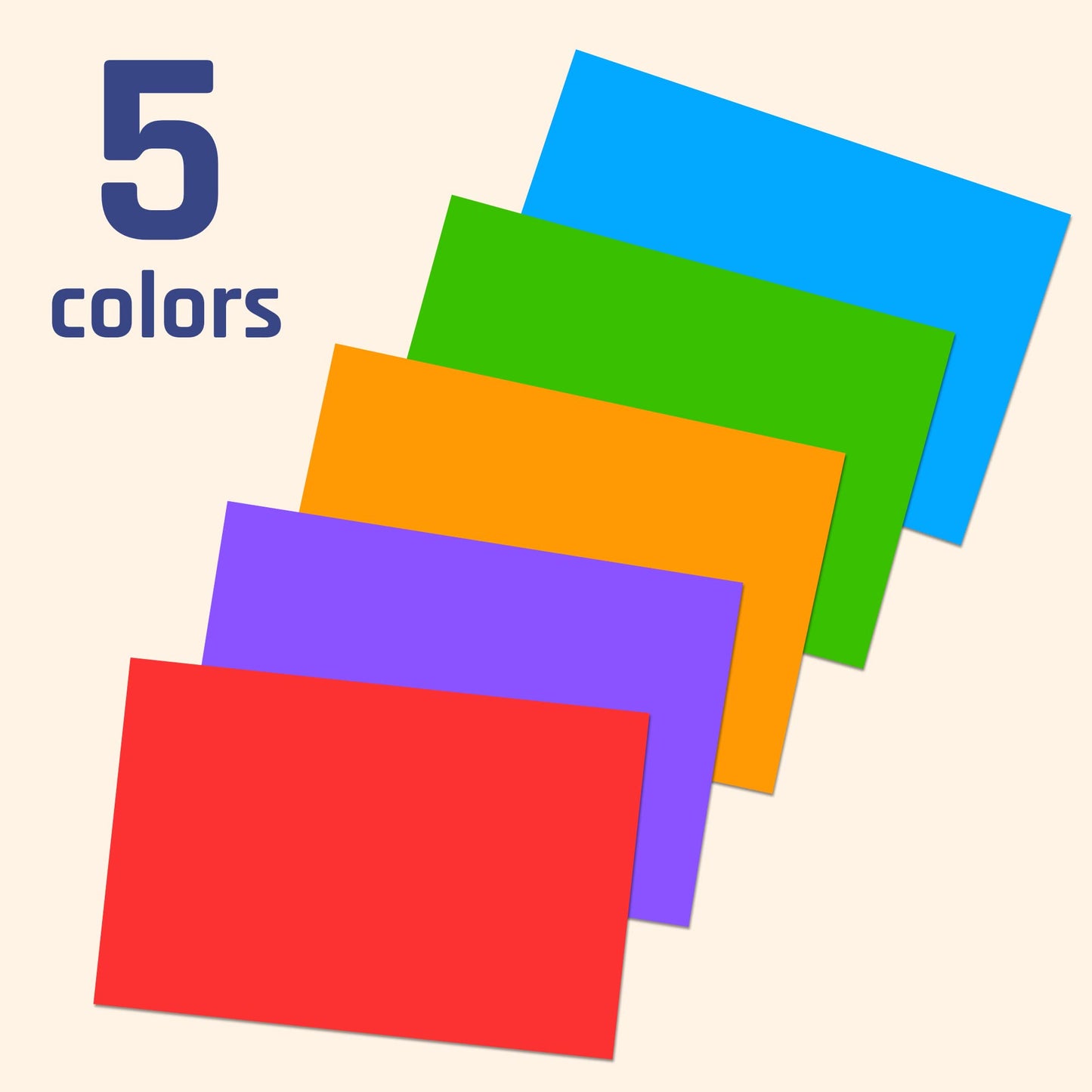 250 Pack, Colored Labels Stickers, for Moving Boxes - 5 Colors, 3" x 2" 250 Pack