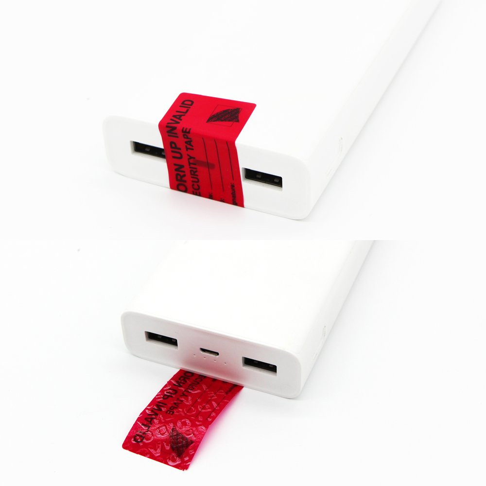 Solitary Walker 100Pcs Tamper Evident Security Void Stickers 1x2 inch Red Tamper Proof Labels Safety Torn up Invalid Seals Tape No Transfer No Damage to Protected Item