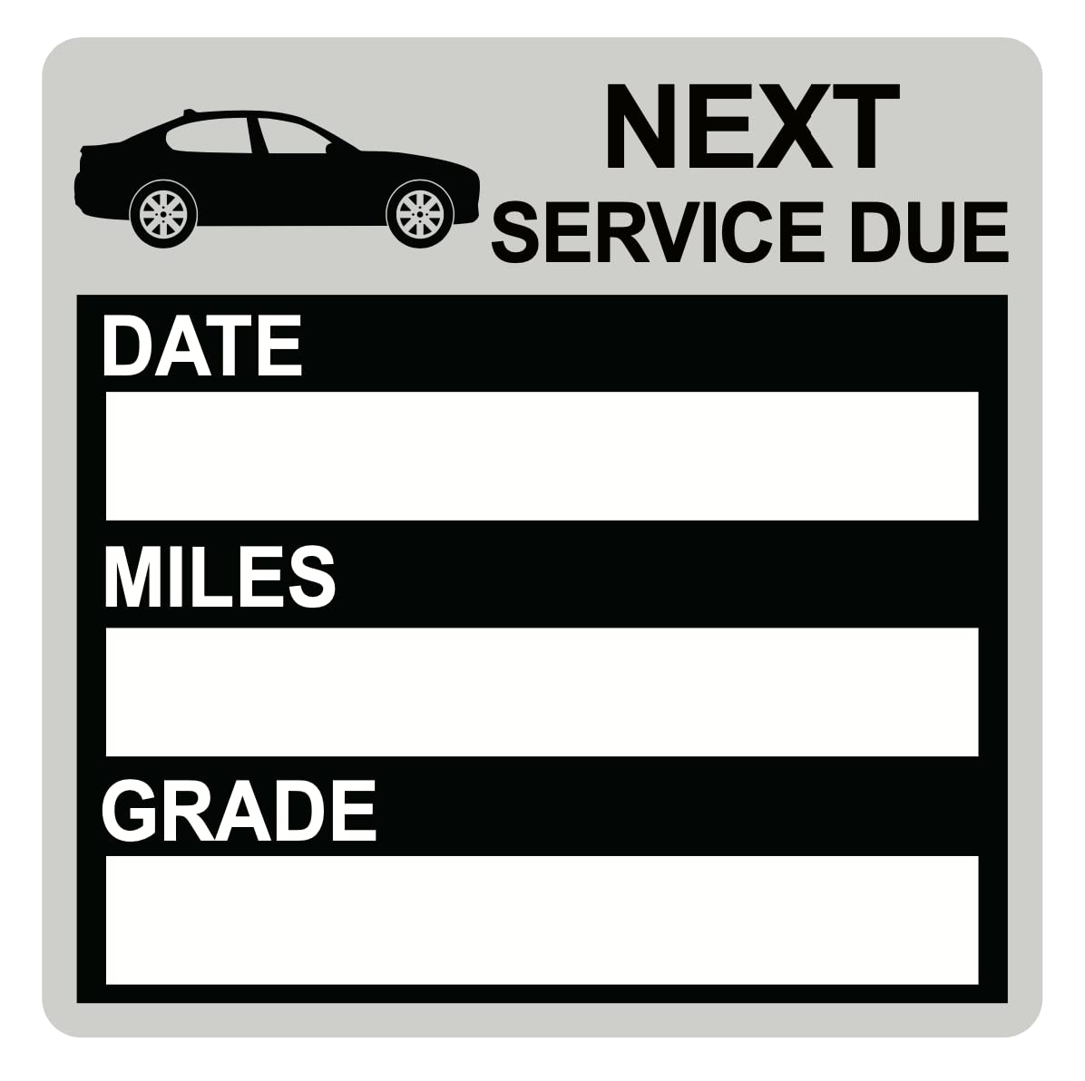 2X2 inch Oil Change Service Reminder Static Cling Stickers Oil Change Stickers 60 Labels