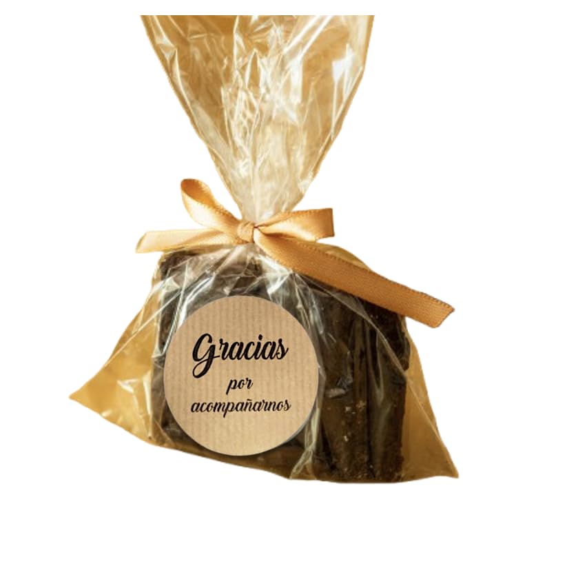 Gracias por acompañarnos Stickers, Kraft Stickers for Wedding Favors