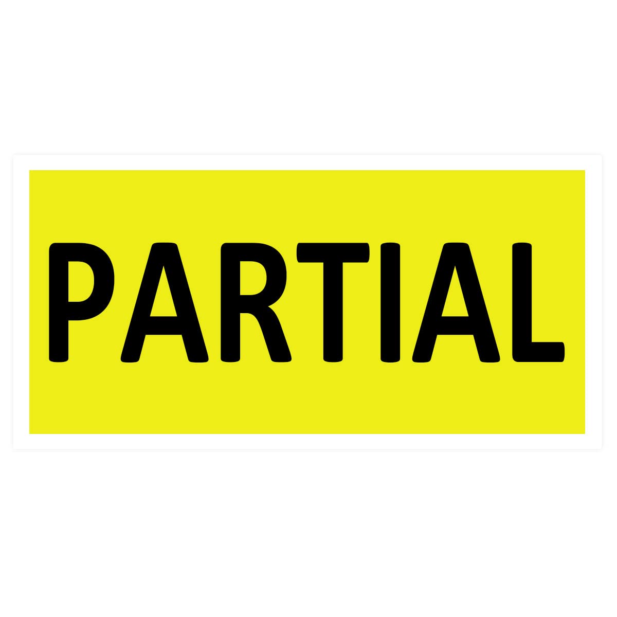 Partial Shipping Stickers 1×2 INCH Rectangle Color Coding Labels for Shipping and Packing- 500 Adhesive Labels Per Roll