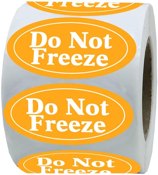Top Label Do Not Freeze Shipping Stickers,1.75x1 Inch Industrial Labels,500 Pcs