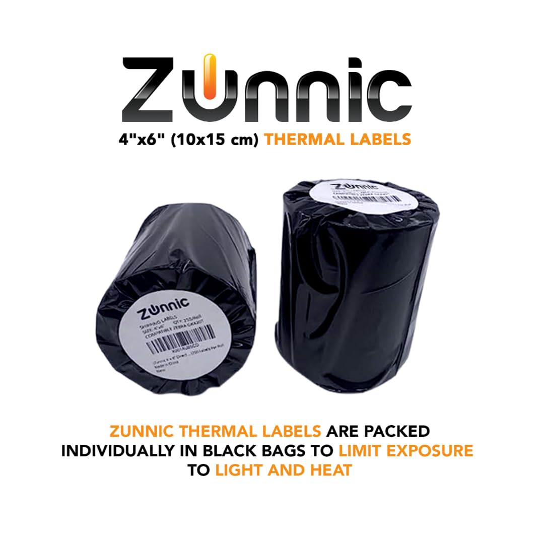 Shipping Labels 4x6 | Strong Adhesive | Compatible with Thermal Printers – 250 Labels/Roll