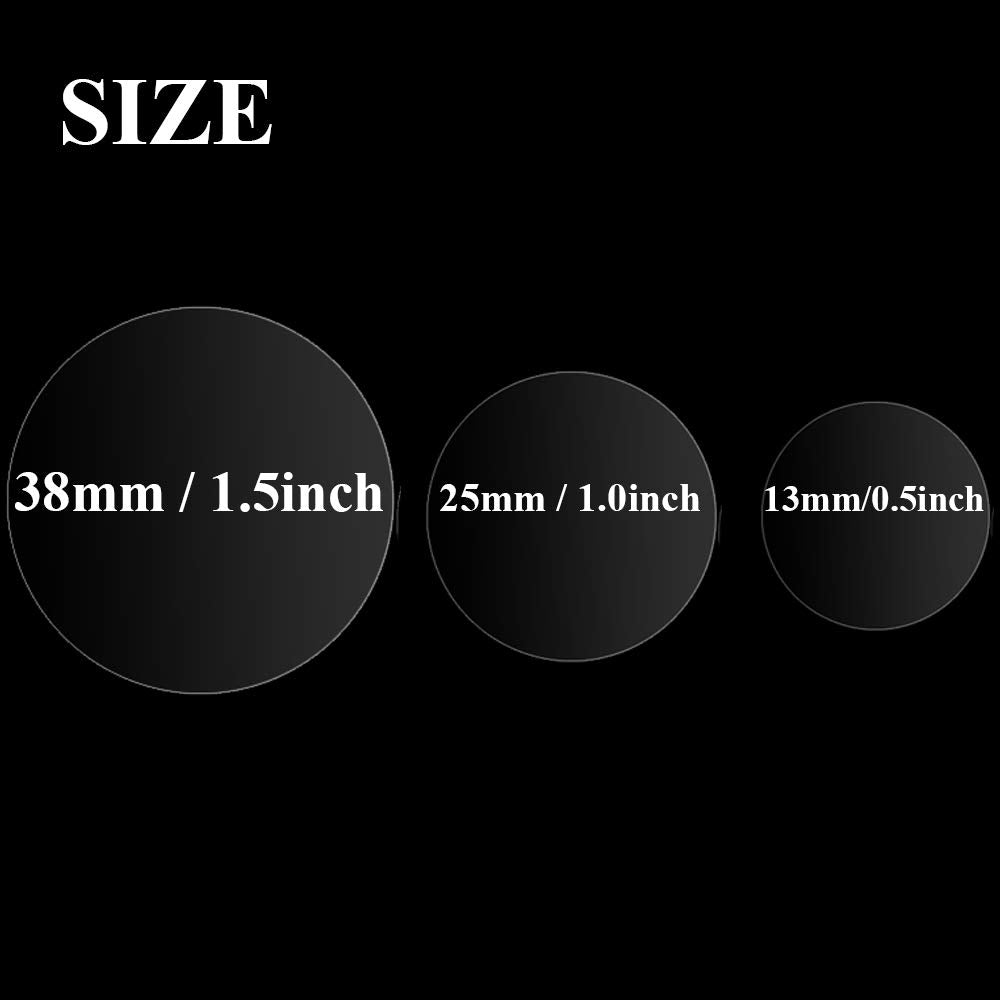 1135 PCS Transparent Clear Circle Labels Retail Package Seals 1/2inch 1inch 1-1/2inch Round Natural Paper Adhesive Wafer Package Seals Color Coding Stickers 0.5" 1" 1.5"