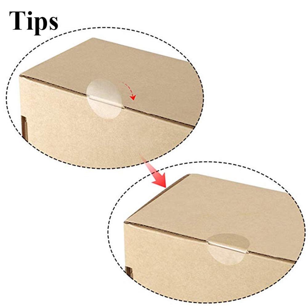 1135 PCS Transparent Clear Circle Labels Retail Package Seals 1/2inch 1inch 1-1/2inch Round Natural Paper Adhesive Wafer Package Seals Color Coding Stickers 0.5" 1" 1.5"