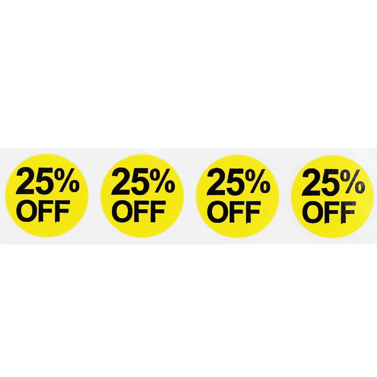 25% Percent Off Stickers for Retail 0.75 Inch 500 Adhesive Labels