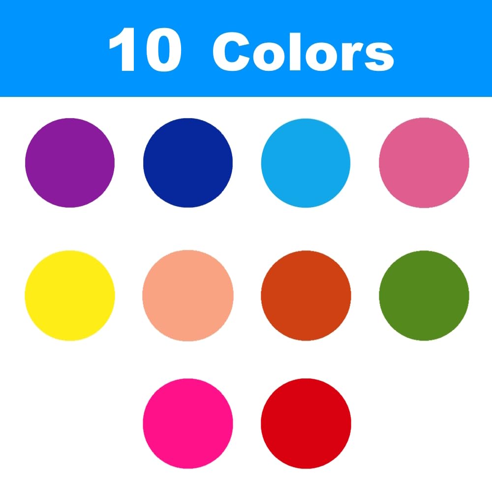 4200 Pieces 3/4" Colored Dot Stickers Color Coding Labels Self Adhesive Label Round Colorful Stickers for Office Use Students Kids