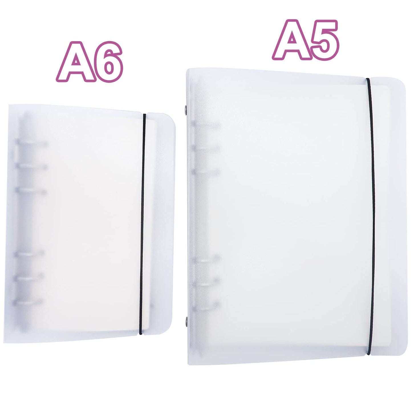 Sticker Collecting Album Reusable Sticker Book PP Frosted Translucent Cover Sticker Album 80 Sheets Blank Sticker Collection Accessories for Collecting Stickers Labels (A5) A5