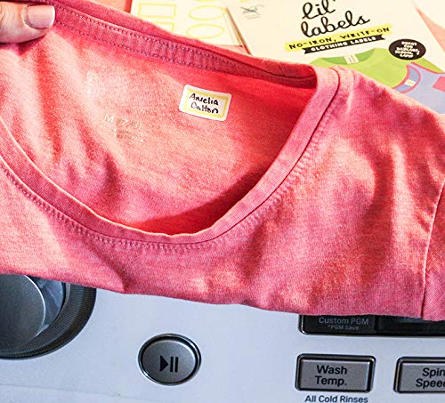 Clothing Labels, Name Labels, Washer and Dryer Safe, No-Iron, Labels for Daycare, Washable, Write-On, Made in The USA, Highlighter" Design, Set of 1 "Highlighter", Set of 1
