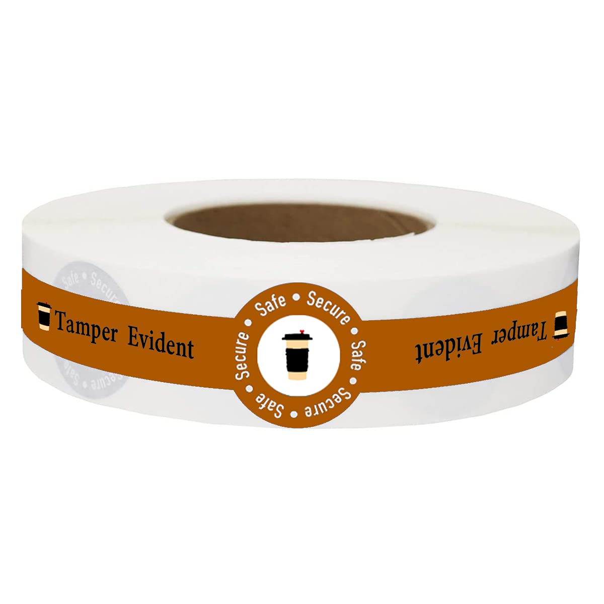 Safe Secure Tamper Evident Seals Stickers for Drink Lids,1″ x 9″Food Delivery Stickers - Sealed for Freshness Labels Drink Food Seal Stickers (500 Total Labels)