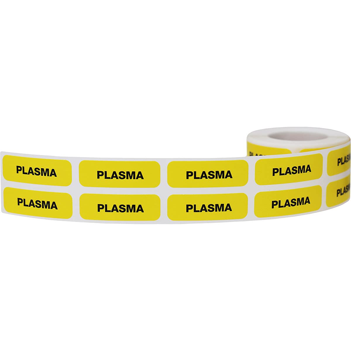 Plasma Medical Healthcare Labels, 0.5 x 1.5 Inch Rectangle, 500 Total per Roll