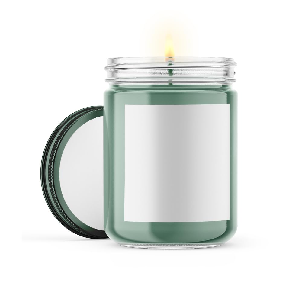 120 Printable Candle Labels, 100% Recycled White Adhesive Paper (Square Labels, 2 x 2 in.)