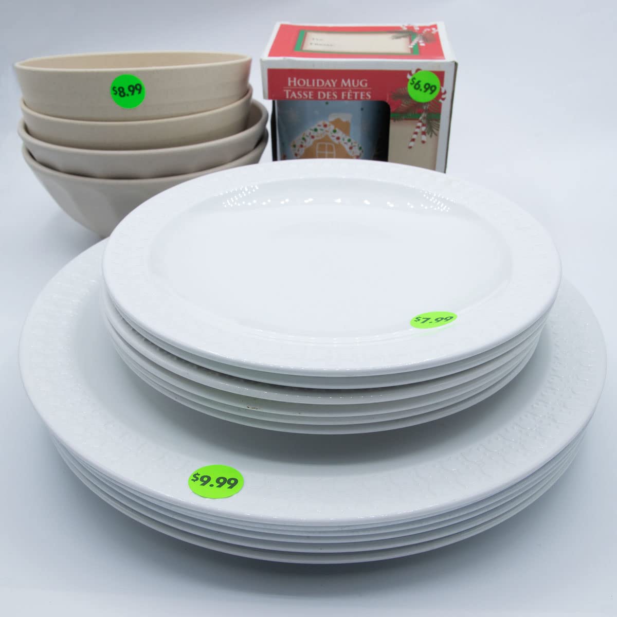Fluorescent Green $6.99 Circle Dot Stickers, 3/4 Inch Round, 500 Labels on a Roll