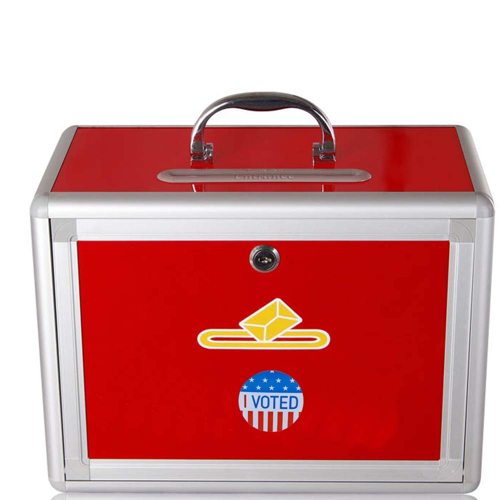 Hybsk I Voted with Red, White, and Blue Circle Stickers 1.5 Inch Round 500 Labels Per Roll (I Voted)