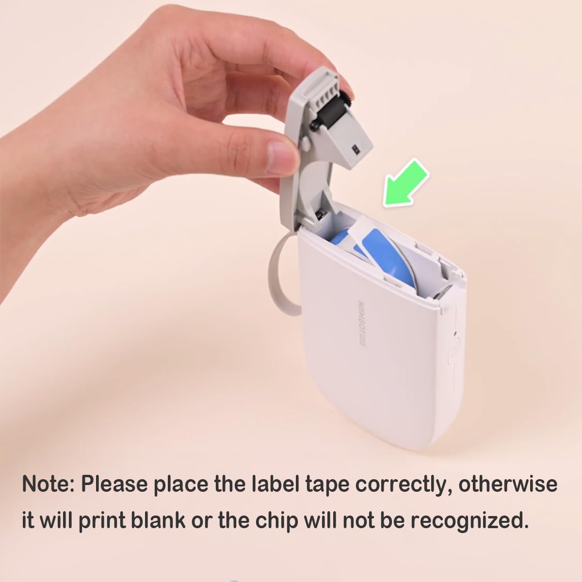 Label Tape of Model D11/D110/D101 Printer, (2 Rolls, 0.47"×1.57"/12×40mm) Waterproof and Self-Adhesive Labels, Office & Home Labeling Tape Replacement (White) 0.47" × 1.57" × 2 White