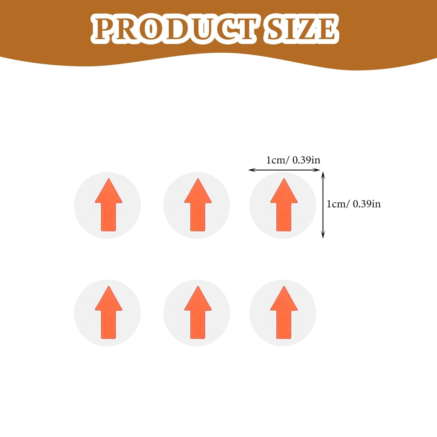 MAGICLULU 12800 Pcs The Office Theoffice Marks Red Arrow Labels Self-Adhesive Stickers Tag Removable Stickers Round Stickers Circle Dot Labels Round Sticker Labels Dot The Sign