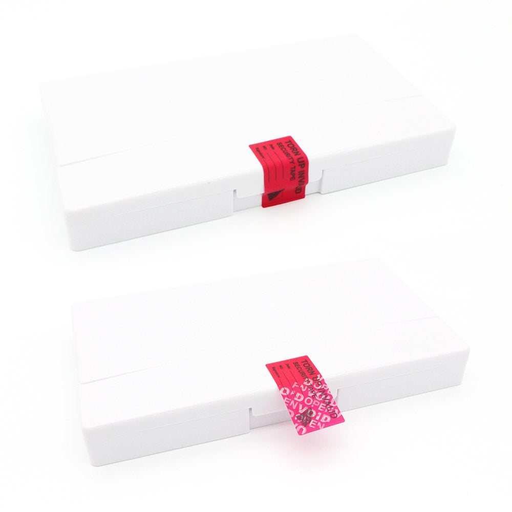 Solitary Walker 100Pcs Tamper Evident Security Void Stickers 1x2 inch Red Tamper Proof Labels Safety Torn up Invalid Seals Tape No Transfer No Damage to Protected Item