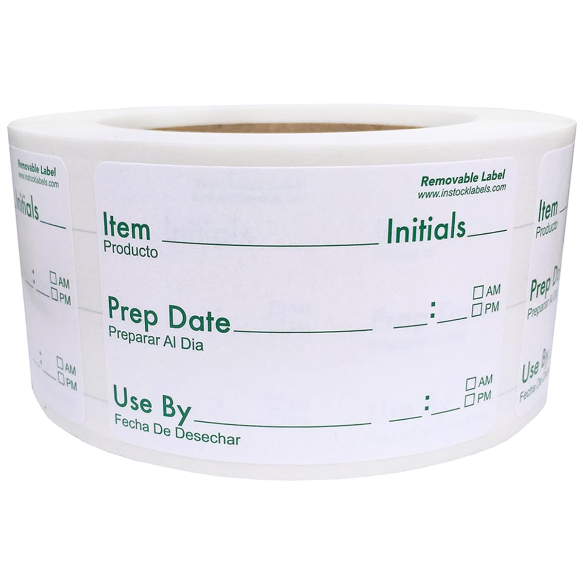 Removable Shelf Life Labels for Food Rotation Use by Food Preparation 2 x 3 Inch 500 Adhesive Stickers