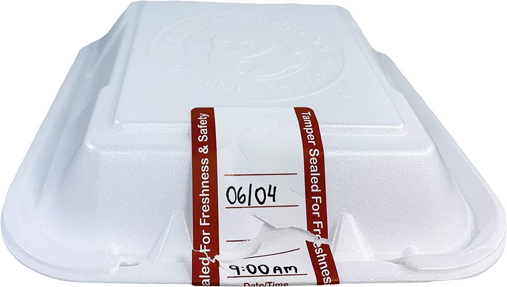 500 White Tamper Evident Food Seal Stickers with Date and Time, Labels for Food Containers, 2 x 4 Inches, Writable Tamper Proof Stickers, Tamper Evident Tape - Ideal for Secure Food Delivery 500