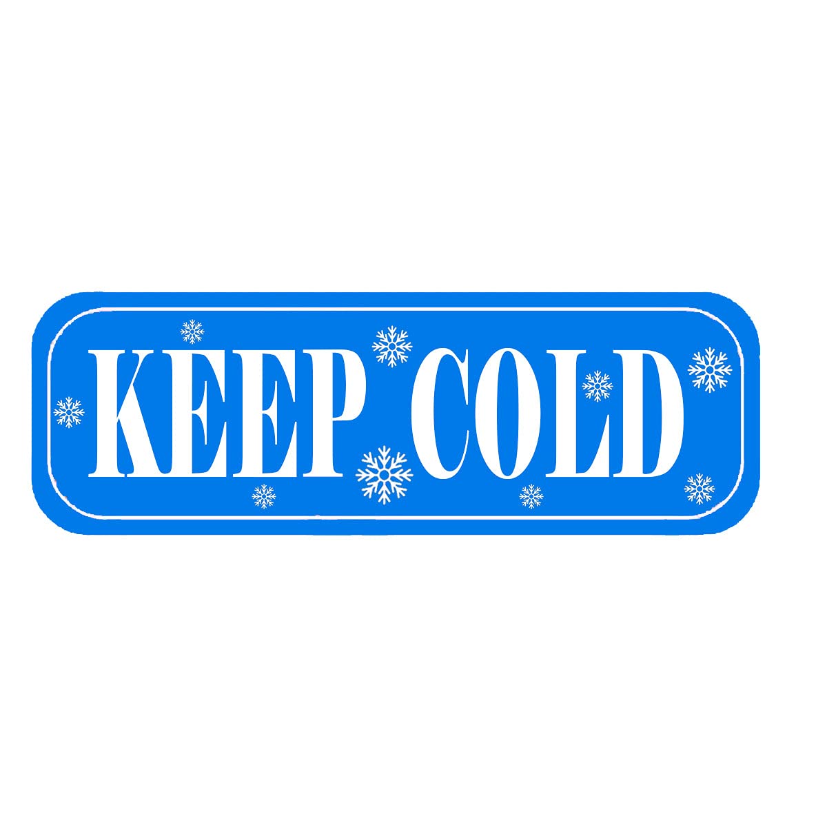 YOUOK Rectangle Keep Refrigerated Stickers Waterproof 0.5 X 1.5 Inch Fluorescent Blue Keep Refrigerated Food Packaging Warning Labels 500 Adhesive Labels (Blue, 0.5 X 1.5)