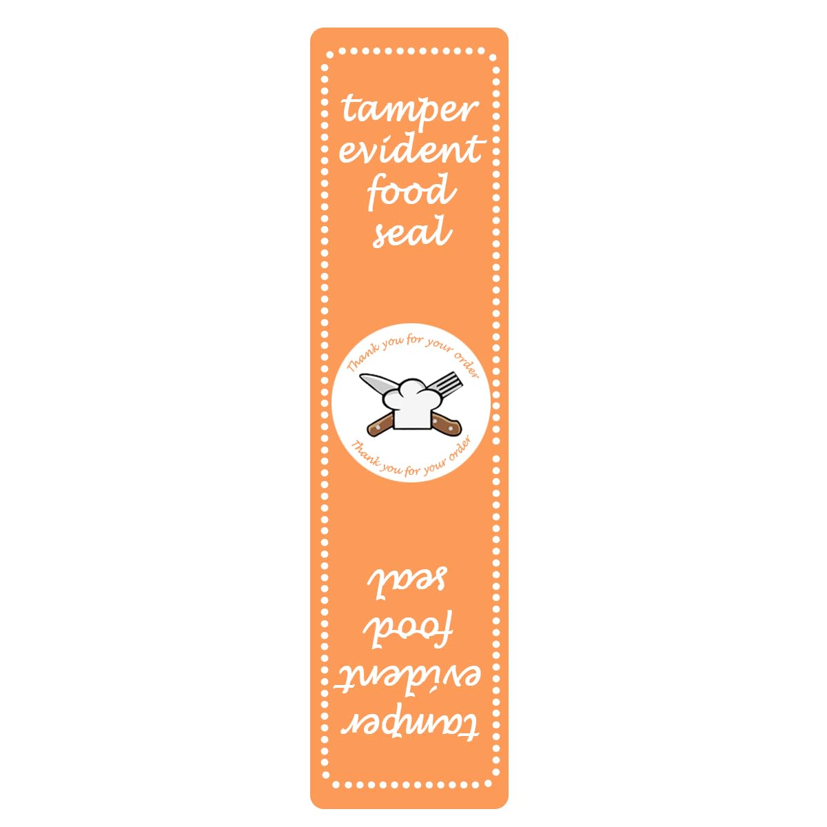 Safe Secure Tamper-Evident Labels - 6x1.5 Inch Food Seal Stickers, 300 Pcs