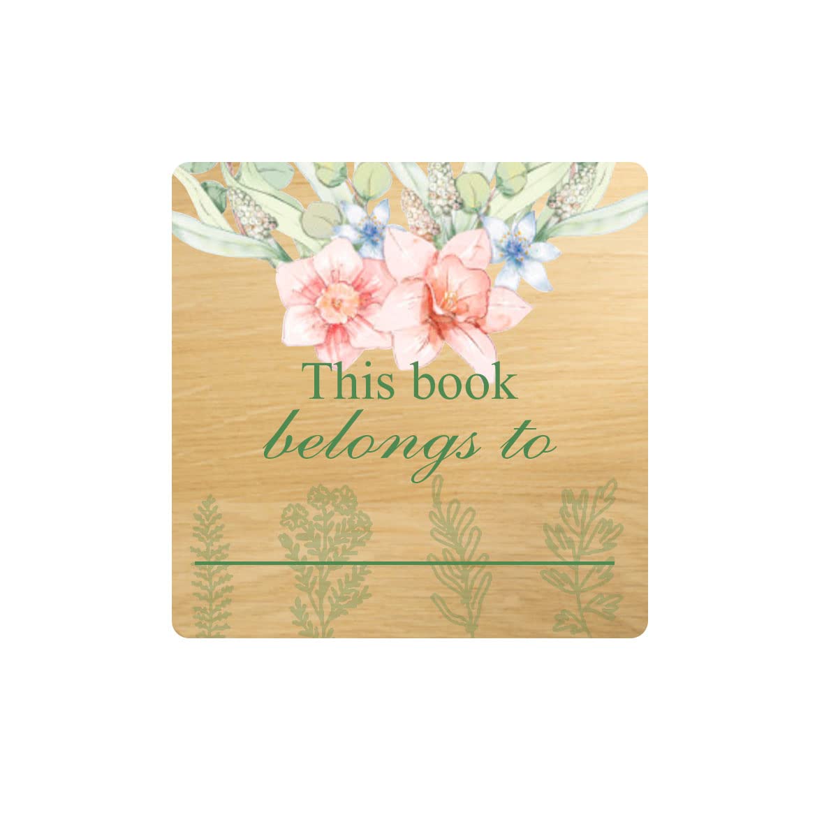 This Belongs to Stickers Library Labels, 2 × 2 Inch Adhesive Name Labels Book Plates for School Supplies, Teacher Supplies.(250 Pcs)