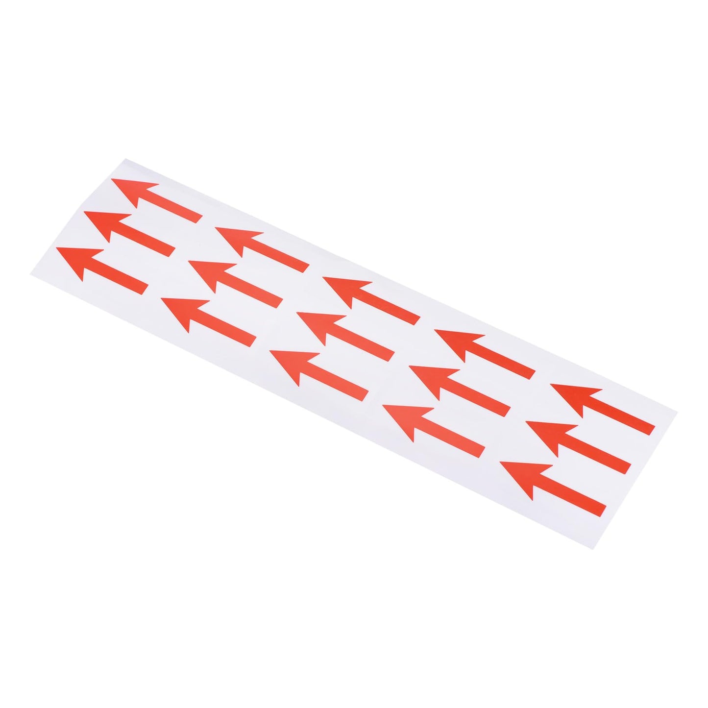 PATIKIL Small Arrow Stickers 2x0.8", 4 Sheet PET Self Adhesive Inspection Indicator Label for Industrial Work, Red