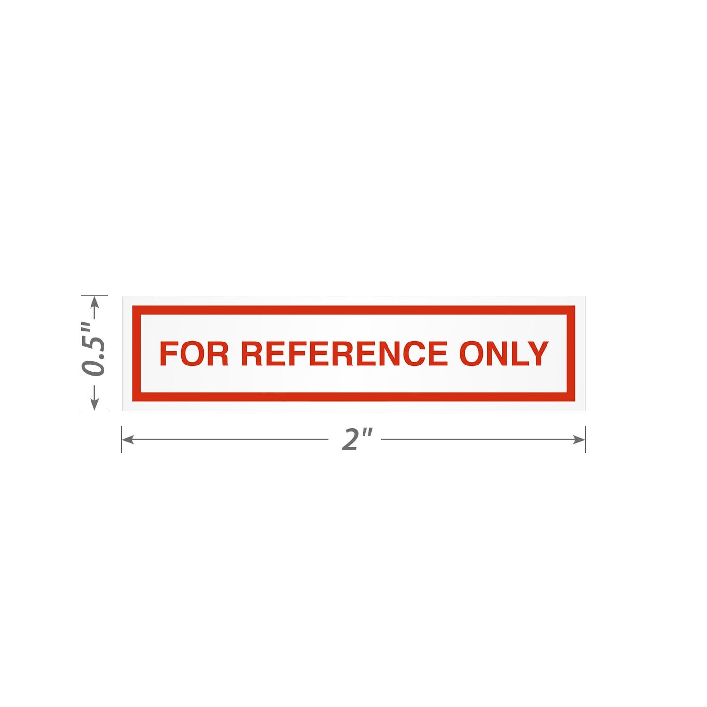 SmartSign for Reference Only Labels | Pack of 160, 2" x 0.5" Write-On Removable Vinyl Stickers, Made in USA