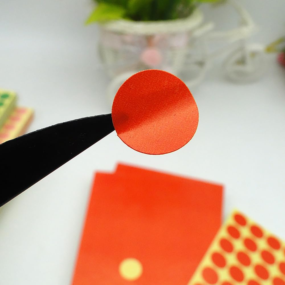 1920 Pcs 10mm Small Round Blank Dot Labels Self Adhesive White Circle Stickers Roller Bottle Top Stickers Bottle Lid Cap Labels for Essential Oil Bottle