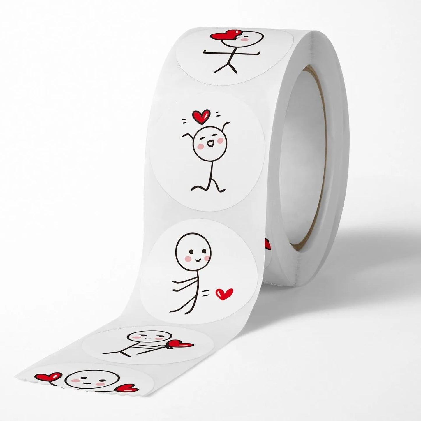 500PCS Valentines Day Stickers,1Inch Cartoon Love Envelope Labels Decals Gift Packaging Sealing Stickers Scrapbooking Adhesive Stickers for Wedding Party Gift Decorations,Award Charts