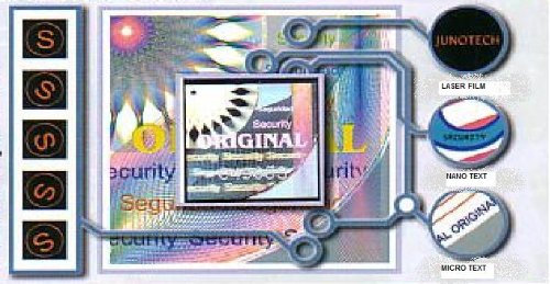 Security Hologram 3D Stickers - 1,000 Labels - Consecutive Serial Number - Authentication Seal