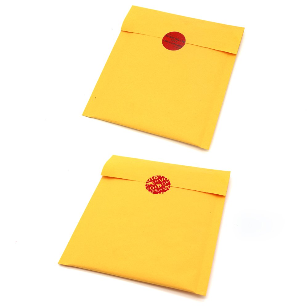 Solitary Walker 200Pcs Tamper Evident Security Void Stickers Diameter 1 inch Round Red Complete Transfer Tamper Proof Labels Safety Torn up Invalid Seals Tape