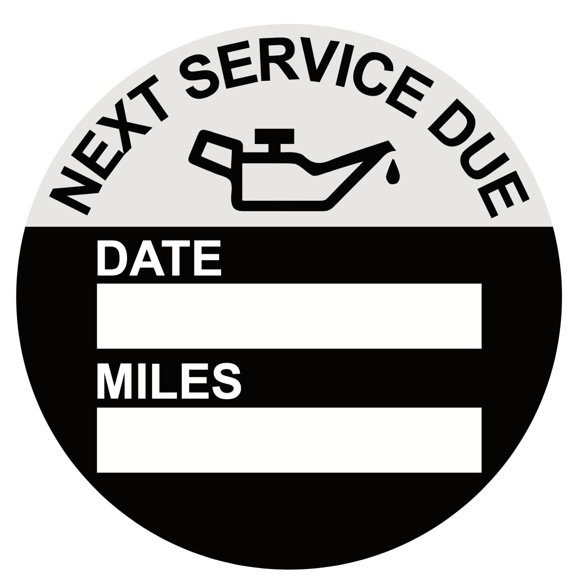 2 inch Oil Change Service Reminder Static Cling Stickers Oil Change Stickers 60 Labels