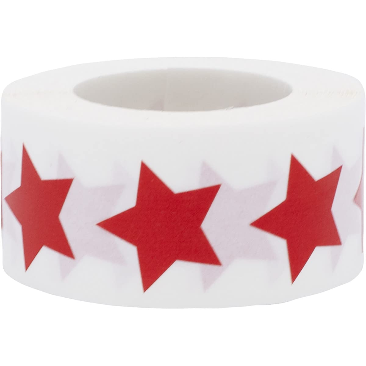 Red Star Shape Stickers 0.75 Inch 500 Adhesive Labels
