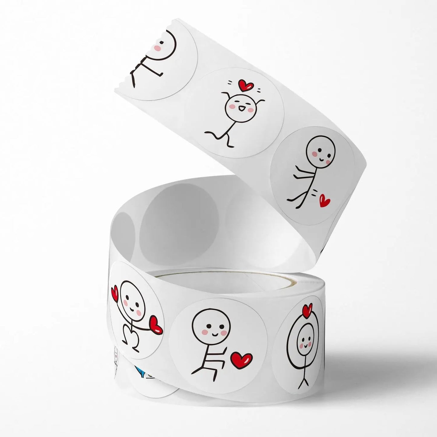 500PCS Valentines Day Stickers,1Inch Cartoon Love Envelope Labels Decals Gift Packaging Sealing Stickers Scrapbooking Adhesive Stickers for Wedding Party Gift Decorations,Award Charts