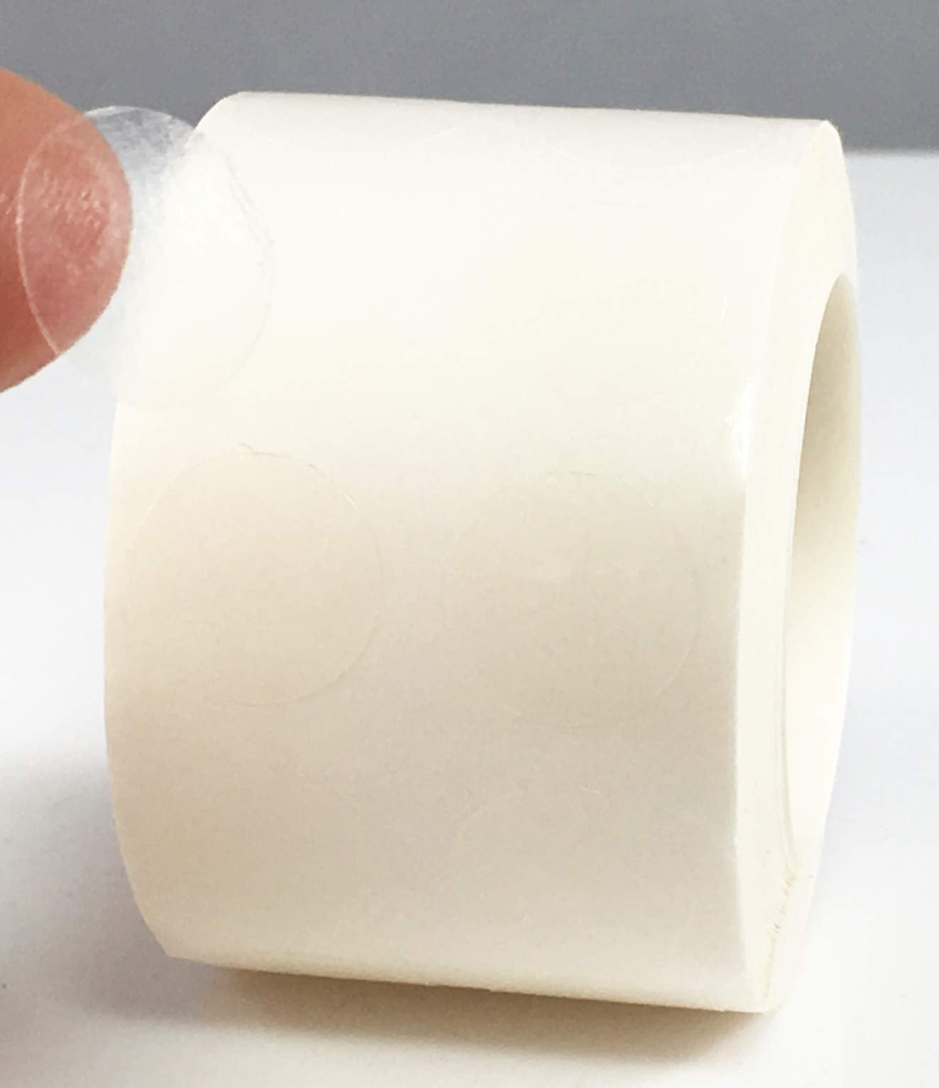 Ultra Clear Retail Wafer Seals for Mailing Packaging .5 Inch Round Circle Dots 1,000 Adhesive Stickers