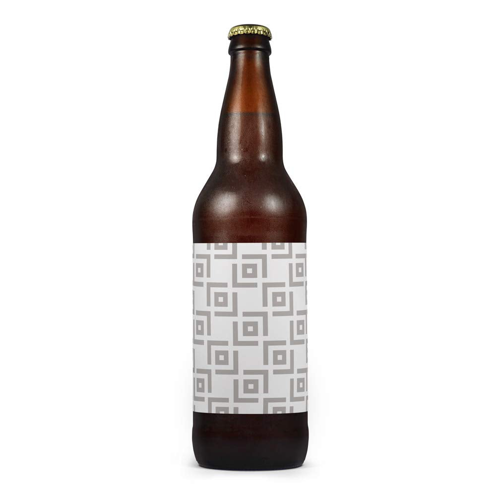 30 Large Beer Bottle White Vinyl Printable Labels, 4x3 inches, White Vinyl Waterproof for Inkjet Only 30 Labels White Vinyl Waterproof (Inkjet only)