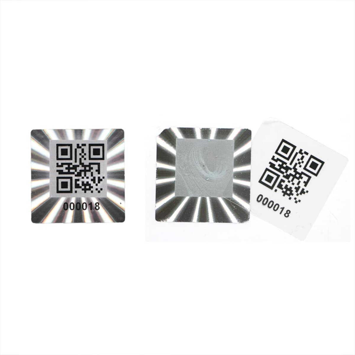 300pcs Hologram QR Code Labels, Tamper-evident Security Seal Sticker,Warranty Void Tamper Proof Labels with Unique Sequential Serial Numbering(1x1inch) 300pcs