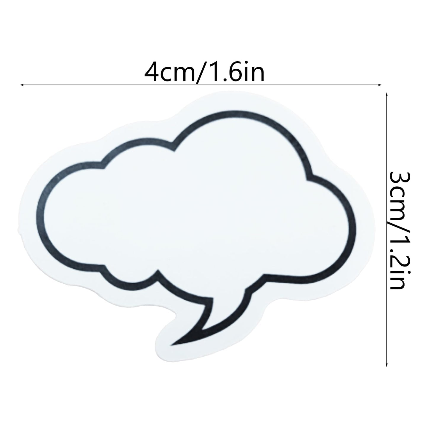 180PCS Dialog Box Paper Stickers, Scrapbook Cute Label Bubble Stickers, Assorted Shape Paper, Adhesive Labels for Scrapbooking, Planners, Calendar
